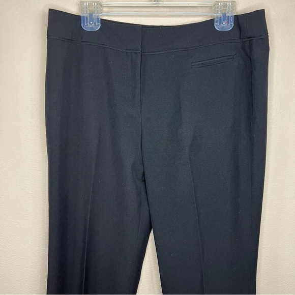 Size 12 Cato Black Dress Pants Pleated Straight Leg Classic Trousers - Picture 2 of 9